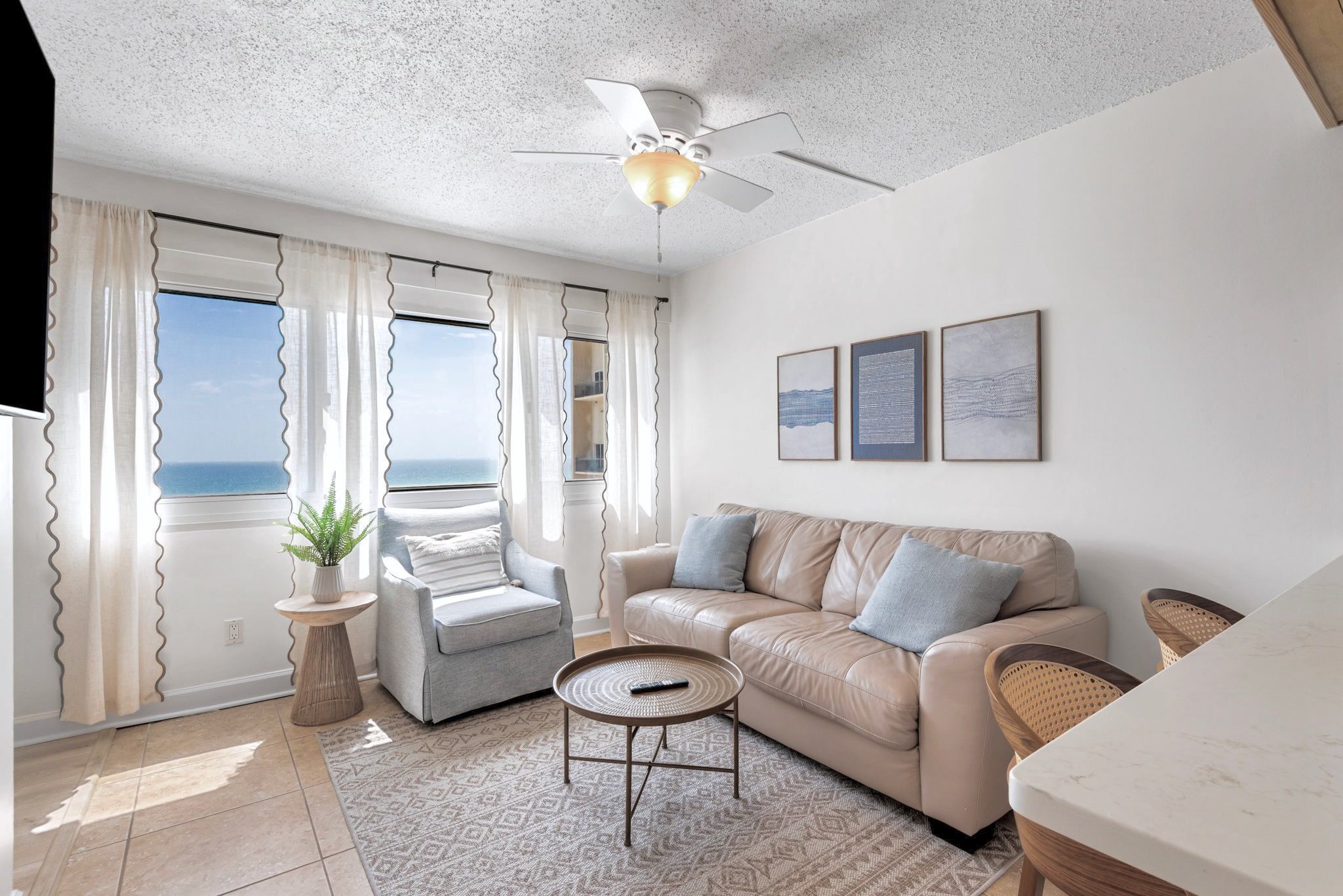2nd Floor - Living area with Gulf views