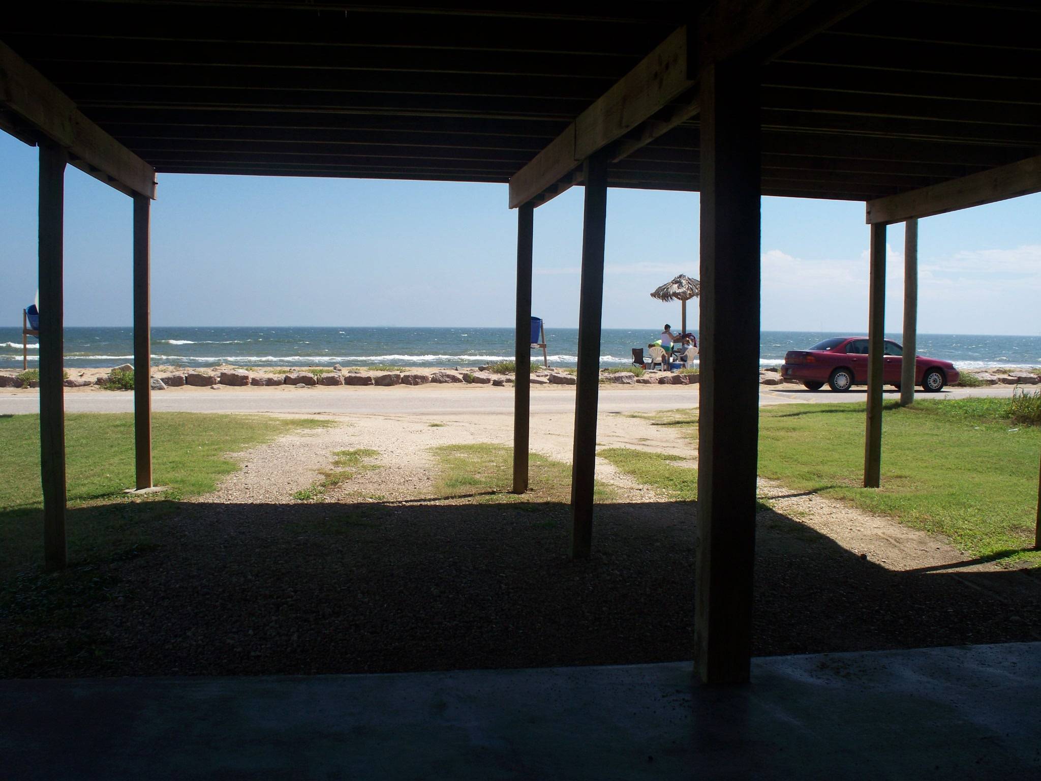 View from under the house.