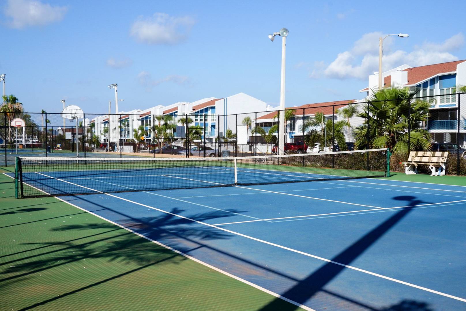Right across the street is tennis/ pickle ball courts, basket ball court, open grassy field, playground, etc!
