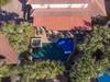 Drone photo of pool