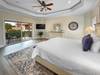 Second floor master bedroom with flat screen T.V. and private ba
