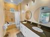 First floor private master bath with double sinks