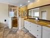 Second floor master bath with double sinks