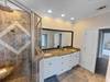 Second floor master bath with double sinks
