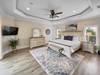 Second floor master bedroom with flat screen T.V. and private ba