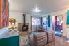This living area is large yet cozy