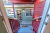 Down the steps to the little studio