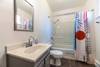 It's a full bath with a tub/shower combination