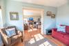 Pocket doors easily separate the living areas from each other