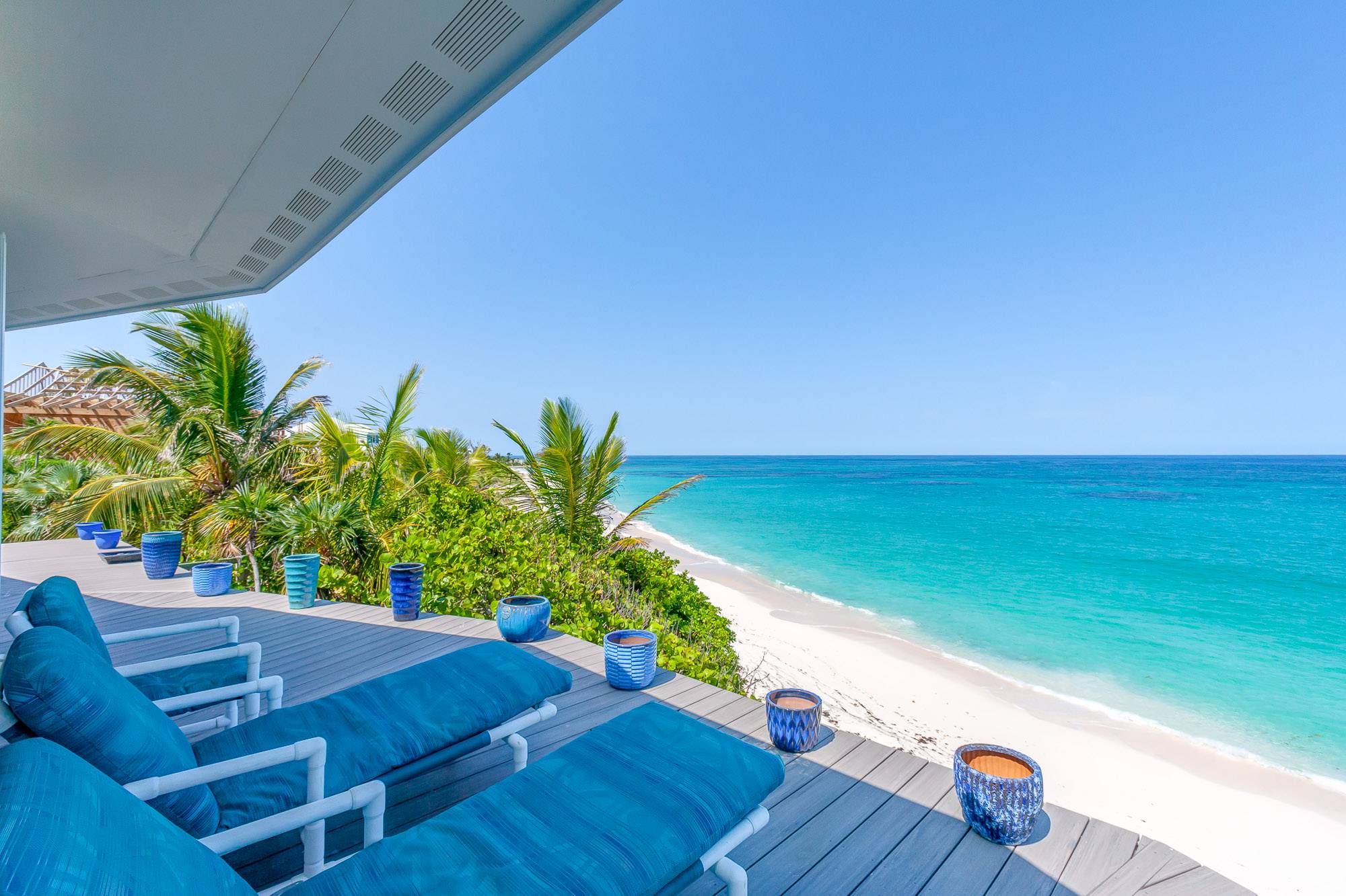Enjoy the wrap around deck 40 feet above the beach below.