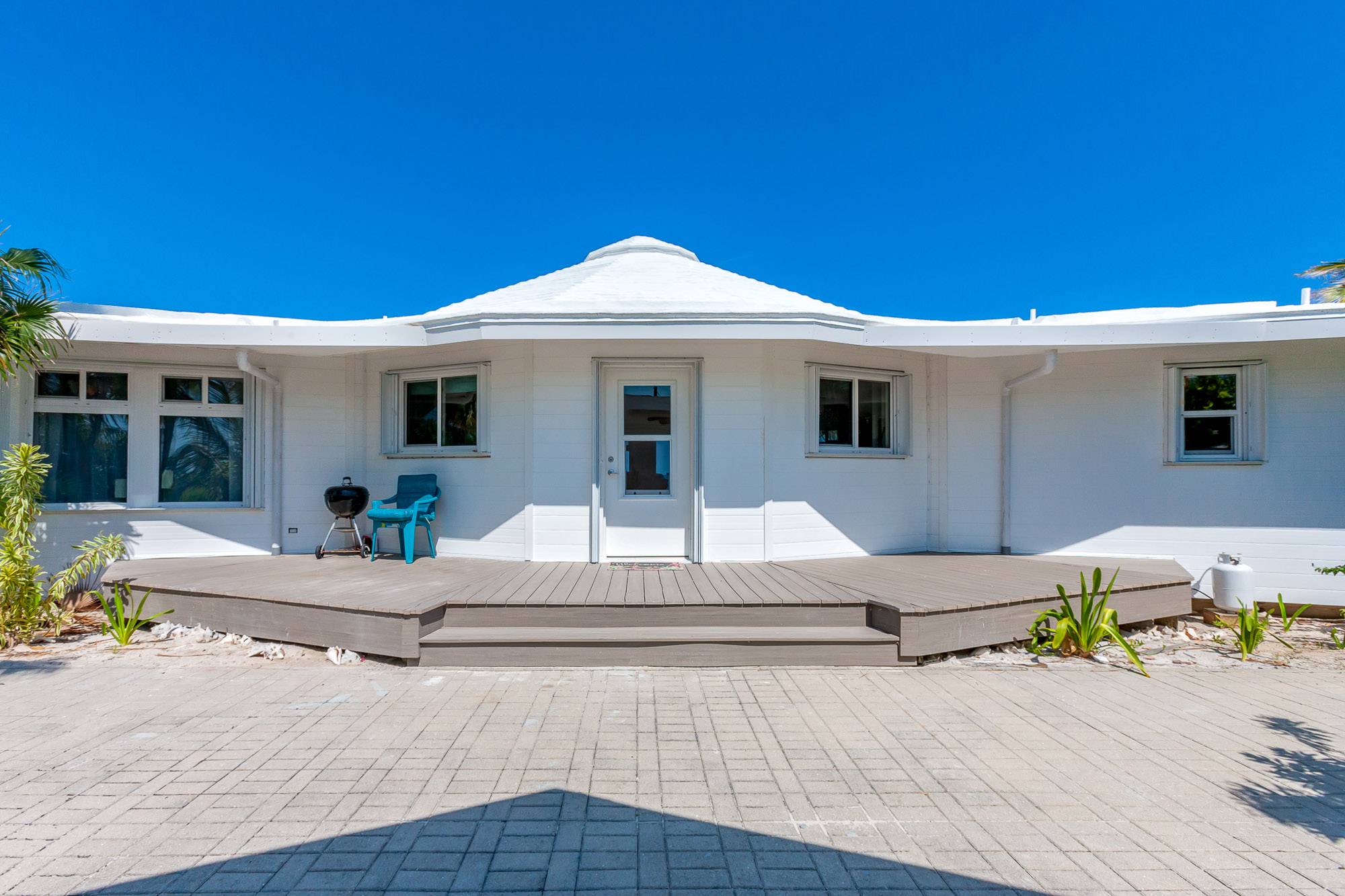 Welcome! All windows and doors are impact resistant along with accordion type hurricane shutters