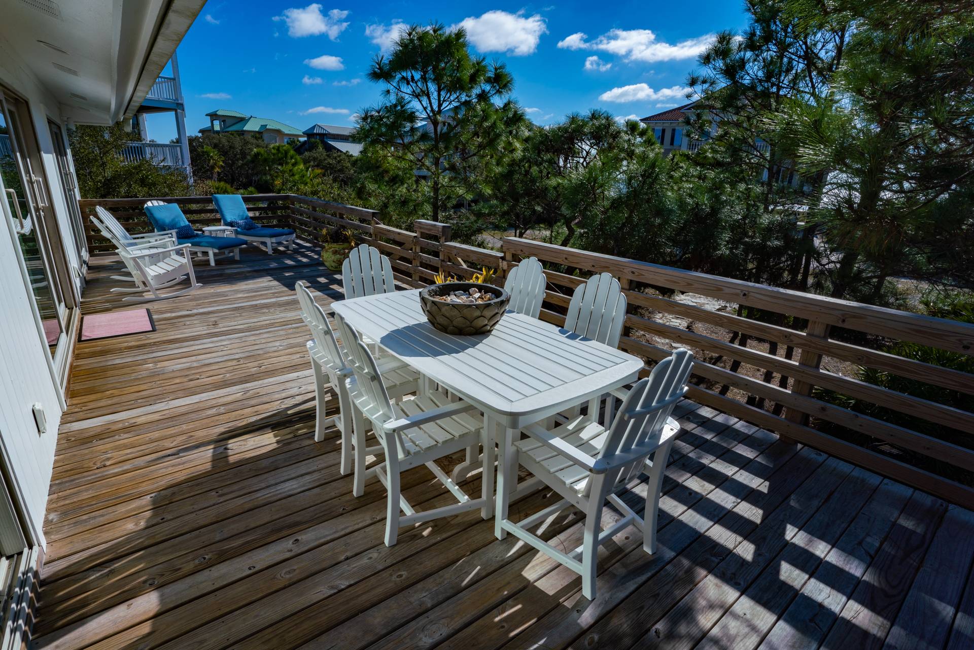 Beachside sundeck located off of living area