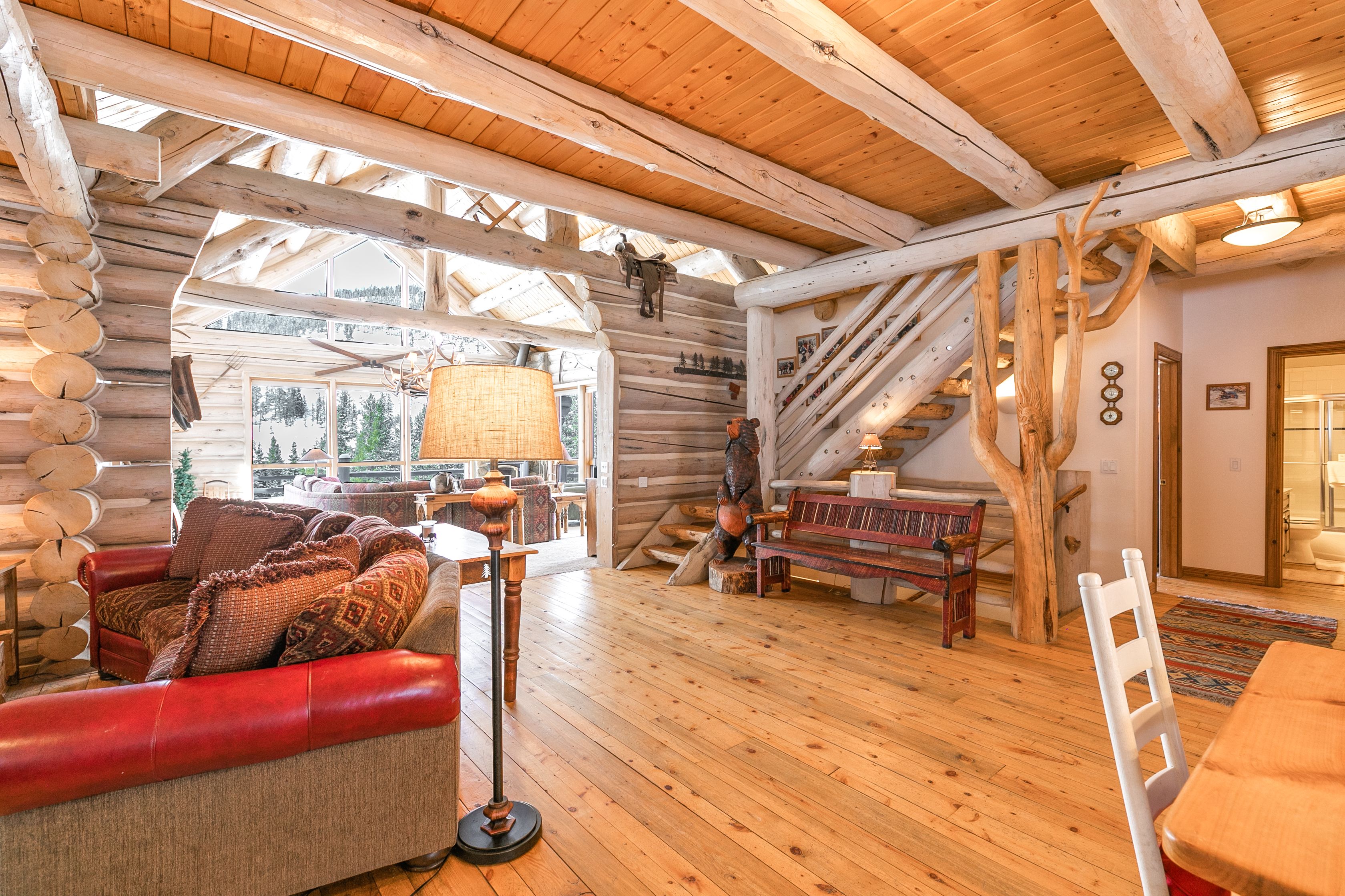 Swan Valley Estate Classic Log Home Summit Mountain Rentals