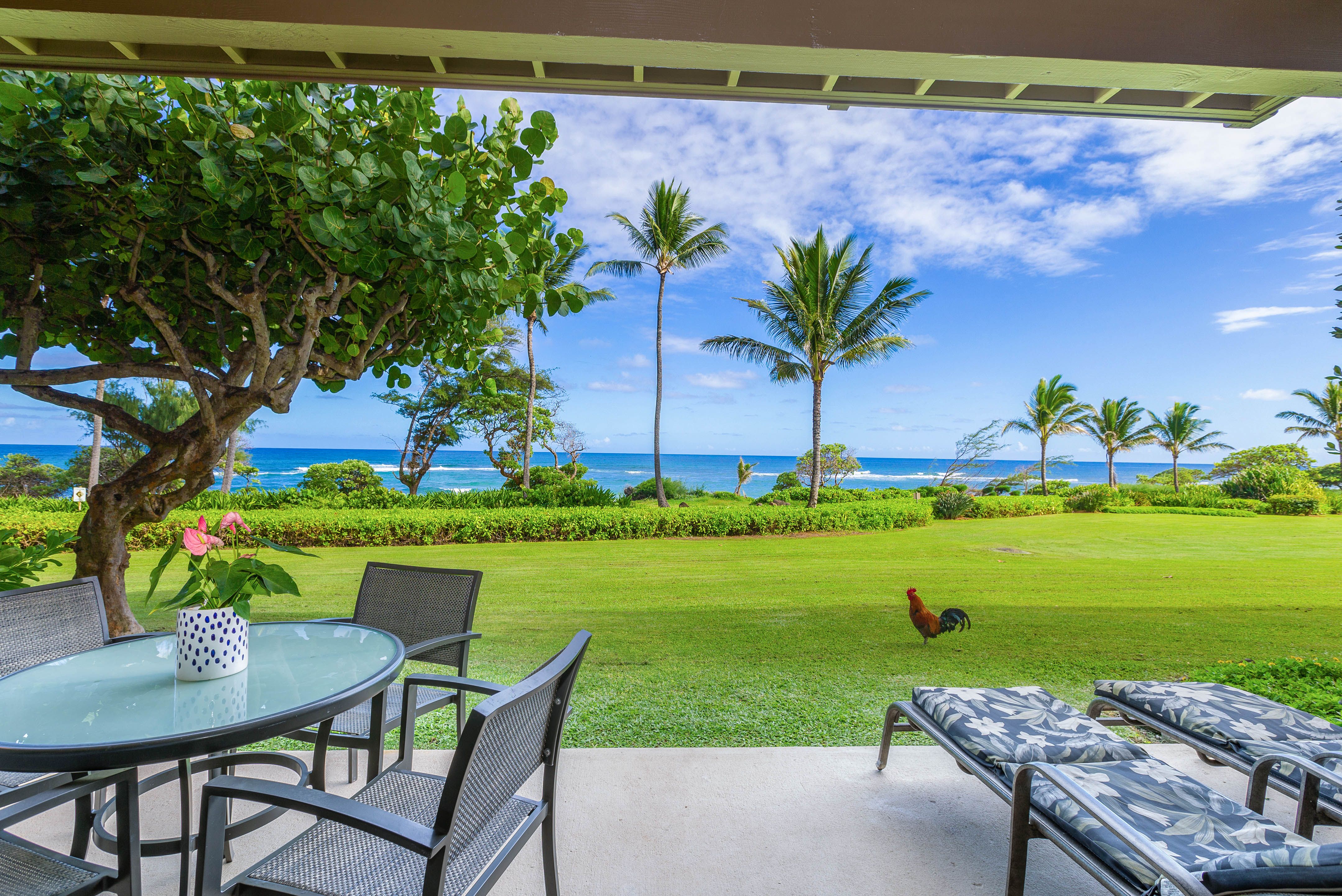 Kaha Lani Resort 121, Oceanfront, Ground Floor Garden Island