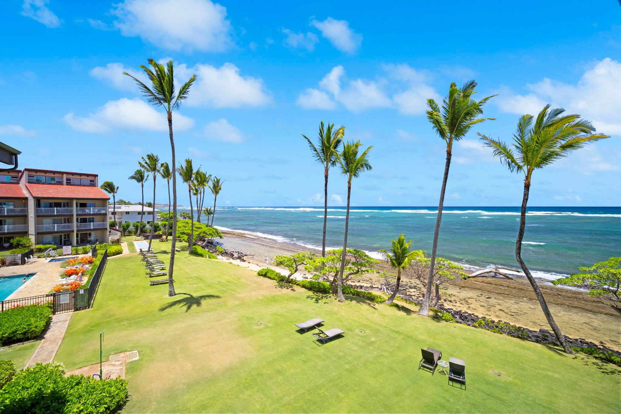 Kapaa Shore Resort A308, Oceanfront | Garden Island Properties