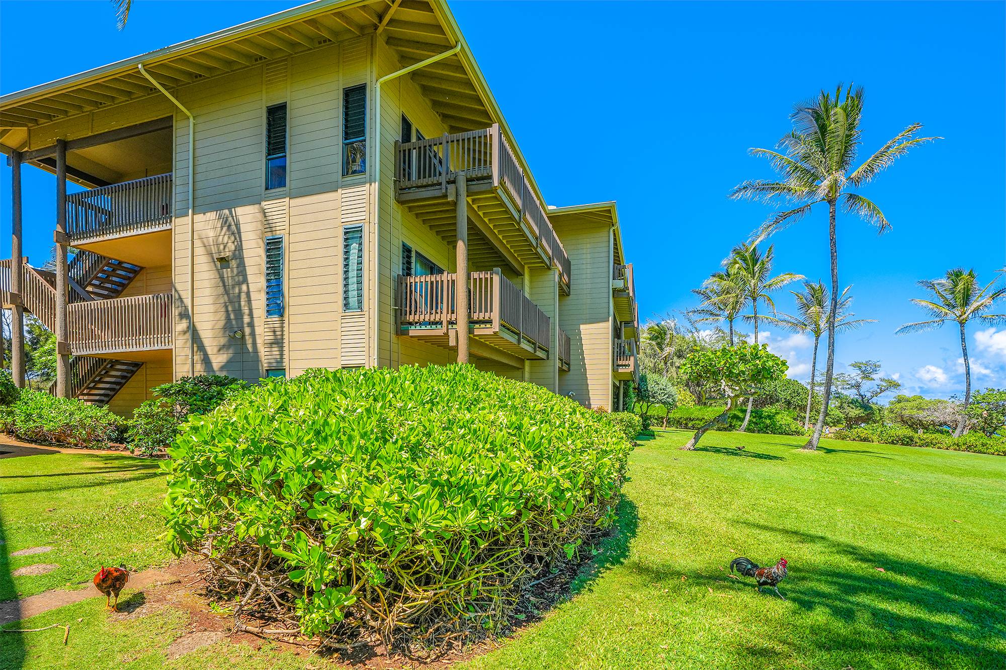 Kaha Lani Resort 325, Oceanfront, 3rd Floor Garden Island Properties