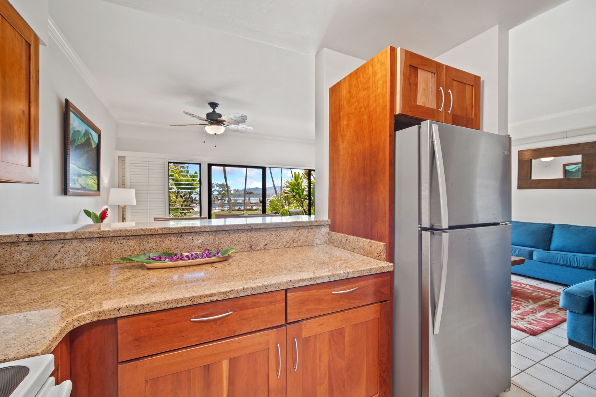 Lae Nani #212, Ocean View, Ground Floor Unit | Garden Island