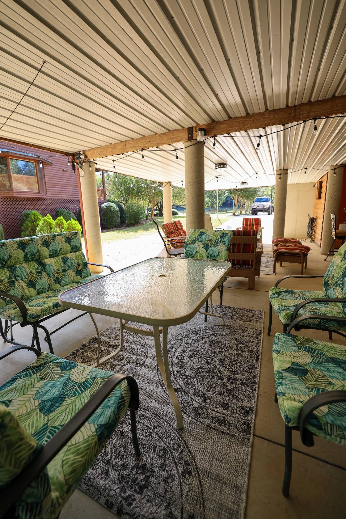 pine valley outdoor living on River Haus Georgia Mountain Rentals