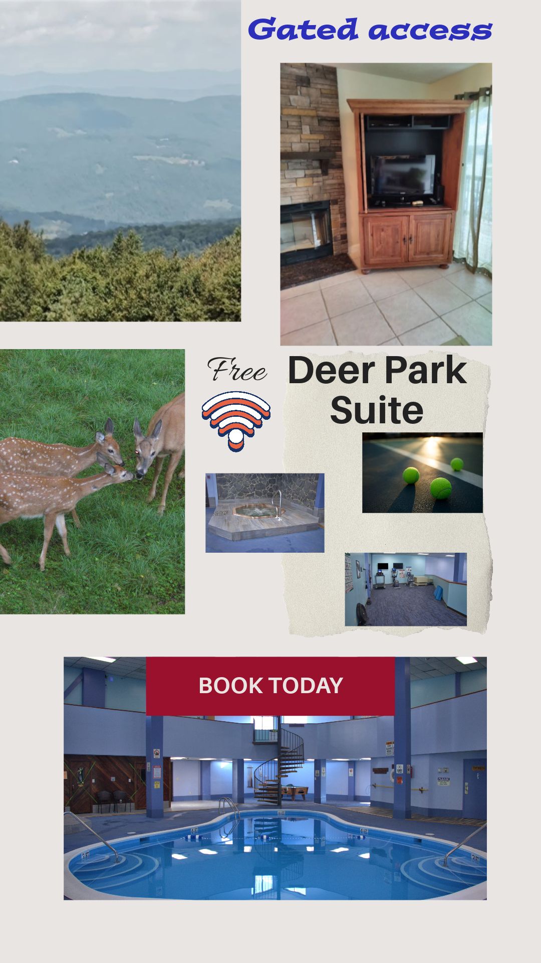 Deer Park Suite w/ Pool, hot tub - Overlook Wedding Barn Discount ...