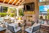 Outdoor kitchen and screened porch