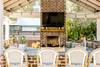 Outdoor kitchen and screened porch