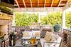 Outdoor kitchen and screened porch
