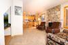 Living Area w/ TV and Gas Fireplace