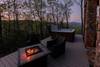 Back deck with incredible mountain views.