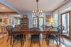 Dining table with seating for 8.