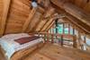 Bunkhouse loft with double bed (linens included).