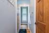 Master bathroom with walk-in shower and soaking tub.