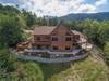 Aerial view from the back of the cabin.