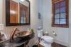 Half bath on main level.