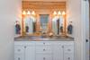 Double vanity in master en suite