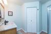 Lower level hall bath with walk in shower