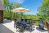 Enjoy the beautiful mountain air and view on the large back deck