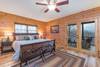 Master bedroom access to deck
