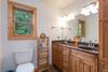 Main floor bathroom with dual vanity