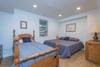 Bedroom on lower level w/ king (or 2 twins) & twin bed.