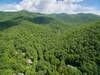 Aerial of Montreat and surrounding mountains.