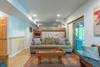 Lower level den w/ 3 sets of bunk beds.