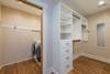 Apartment closet and laundry room.