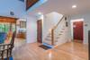 Steps to upper level & lower levels-