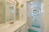 ENSUITE BATH, SINGLE VANITY GLASS ENCLOSED SHOWER