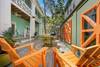 PRIVATE LIGHTED OUTDOOR DINING & SITTING AREA PRIVATE LIGHTED OUTDOOR DINING & SITTING AREA