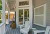 ADIRONDACK SEATING ON PORCH, PERFECT FOR MORNING COFFEE