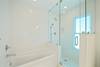LARGE GLASS ENCLOSED WALK IN SHOWER & SOAKER TUB LARGE GLASS ENCLOSED WALK IN SHOWER & SOAKER TUB
