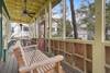 RELAXING PORCH WITH HANGING SWING AND SEATING RELAXING PORCH WITH HANGING SWING AND SEATING
