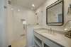 RENOVATED PRIVATE BATH, LARGE SINGLE VANITY & GLASS ENCLOSED SHO
