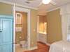 TWIN BEDROOM WITH VANITY AND BATHROOM, SHOWER ONLY